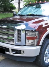 Spec-D Factory Style Headlights w/ Amber Reflectors (Chrome Housing/Clear Lens) Ford F-Series 2008-2010                                     - 2LH-F25008-RS - Image 10