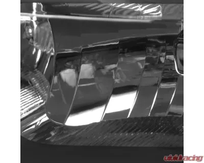 Spec-D Factory Style Headlights w/ Amber Reflectors (Matte Black Housing/Clear Lens) Ford F-Series 2008-2010 - 2LH-F25008JM-RS