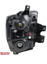 Spec-D Factory Style Headlights w/ Amber Reflectors (Matte Black Housing/Clear Lens) Ford F-Series 2008-2010                                     - 2LH-F25008JM-RS - Image 8