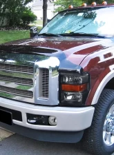 Spec-D Factory Style Headlights w/ Amber Reflectors (Matte Black Housing/Clear Lens) Ford F-Series 2008-2010                                     - 2LH-F25008JM-RS - Image 10