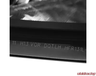 Spec-D Factory Style Headlights w/ Amber Reflectors (Matte Black Housing/Clear Lens) Ford F-Series 2011-2016 - 2LH-F25011JM-ABM