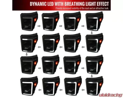 Spec-D LED C-Bar Factory Style Headlights (Black Housing/Smoked Lens) Ford F-Series 2011-2016 - 2LH-F25011SM-G3-RS