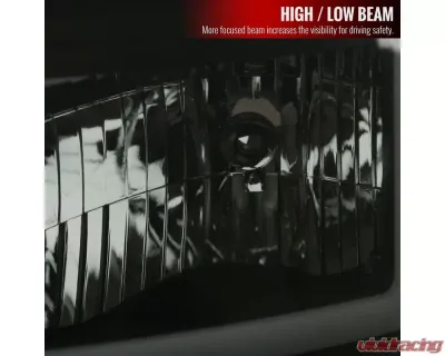 Spec-D LED C-Bar Factory Style Headlights (Black Housing/Smoked Lens) Ford F-Series 2011-2016 - 2LH-F25011SM-G3-RS