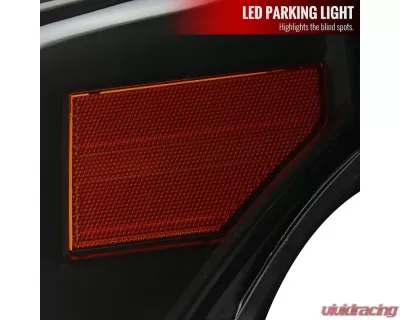 Spec-D LED C-Bar Factory Style Headlights (Black Housing/Smoked Lens) Ford F-Series 2011-2016 - 2LH-F25011SM-G3-RS