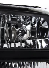 Spec-D Crystal Headlights (Matte Black Housing/Clear Lens) Ford F-Series | Excursion 1999-2004                                     - 2LH-F250991PCJM-ABM - Image 3