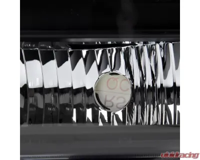 Spec-D Crystal Headlights (Matte Black Housing/Clear Lens) Ford F-Series | Excursion 1999-2004 - 2LH-F250991PCJM-ABM