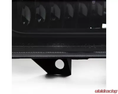 Spec-D Crystal Headlights (Matte Black Housing/Clear Lens) Ford F-Series | Excursion 1999-2004 - 2LH-F250991PCJM-ABM