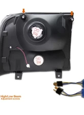 Spec-D Crystal Headlights (Matte Black Housing/Clear Lens) Ford F-Series | Excursion 1999-2004                                     - 2LH-F250991PCJM-ABM - Image 7