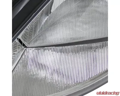 Spec-D Factory Style Crystal Headlights (Chrome Housing/Clear Lens) Ford Focus 2000-2004 - 2LH-FOC00-RS