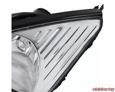 Spec-D Factory Style Crystal Headlights (Chrome Housing/Clear Lens) Ford Focus 2000-2004 - 2LH-FOC00-RS