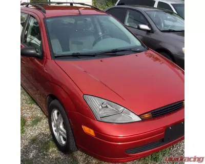 Spec-D Factory Style Crystal Headlights (Chrome Housing/Clear Lens) Ford Focus 2000-2004 - 2LH-FOC00-RS