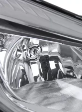 Spec-D Factory Style Headlights w/ Amber Reflectors (Chrome Housing/Clear Lens) Ford Focus 2012-2014                                     - 2LH-FOC12-RS - Image 3