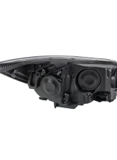 Spec-D Factory Style Headlights w/ Amber Reflectors (Chrome Housing/Clear Lens) Ford Focus 2012-2014                                     - 2LH-FOC12-RS - Image 8