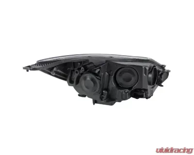 Spec-D Factory Style Headlights w/ Amber Reflectors (Chrome Housing/Clear Lens) Ford Focus 2012-2014 - 2LH-FOC12-RS