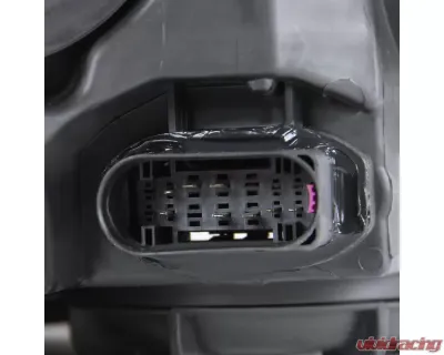 Spec-D Factory Style Headlights w/ Amber Reflectors (Chrome Housing/Clear Lens) Ford Focus 2012-2014 - 2LH-FOC12-RS