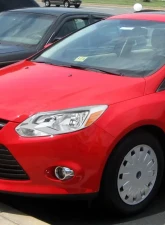 Spec-D Factory Style Headlights w/ Amber Reflectors (Chrome Housing/Clear Lens) Ford Focus 2012-2014                                     - 2LH-FOC12-RS - Image 10