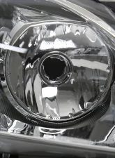 Spec-D Factory Style Headlights w/ Amber Reflectors (Chrome Housing/Clear Lens) Pontiac G6 2005-2010                                     - 2LH-G605-ABM - Image 2