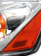 Spec-D Factory Style Headlights w/ Amber Reflectors (Chrome Housing/Clear Lens) Pontiac G6 2005-2010                                     - 2LH-G605-ABM - Image 6