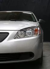 Spec-D Factory Style Headlights w/ Amber Reflectors (Chrome Housing/Clear Lens) Pontiac G6 2005-2010                                     - 2LH-G605-ABM - Image 10