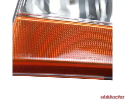 Spec-D Factory Style Crystal Headlights (Matte Black Housing/Clear Lens) Jeep Grand Cherokee 1999-2004 - 2LH-GKEE99JM-V2-ABM