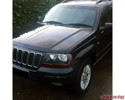 Spec-D Factory Style Crystal Headlights (Matte Black Housing/Clear Lens) Jeep Grand Cherokee 1999-2004 - 2LH-GKEE99JM-V2-ABM