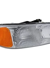 Spec-D Crystal Headlight w/ Amber Reflector (Clear Lens) - Passenger Side Only  GMC Sierra | Yukon 1999-2006                                     - 2LH-GMC99-R-GO - Image 10