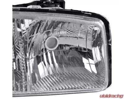 Spec-D Crystal Headlight w/ Amber Reflector (Clear Lens) - Passenger Side Only  GMC Sierra | Yukon 1999-2006 - 2LH-GMC99-R-GO