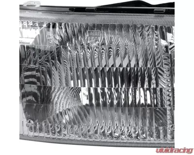 Spec-D Crystal Headlight w/ Amber Reflector (Clear Lens) - Passenger Side Only  GMC Sierra | Yukon 1999-2006 - 2LH-GMC99-R-GO