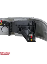 Spec-D Crystal Headlight w/ Amber Reflector (Clear Lens) - Passenger Side Only  GMC Sierra | Yukon 1999-2006                                     - 2LH-GMC99-R-GO - Image 9