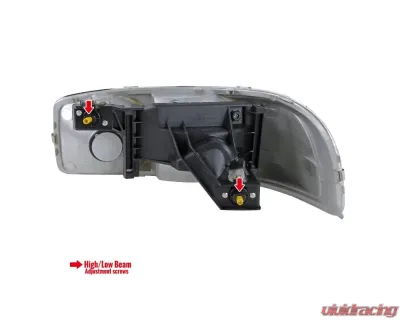 Spec-D Crystal Headlight w/ Amber Reflector (Clear Lens) - Passenger Side Only  GMC Sierra | Yukon 1999-2006 - 2LH-GMC99-R-GO