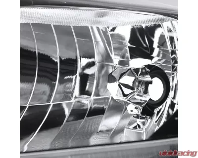 Spec-D Crystal Headlights w/ Amber Reflectors (Glossy Black Housing/Clear Lens) Honda HR-V 2016-2018 - 2LH-HRV15GB-RS