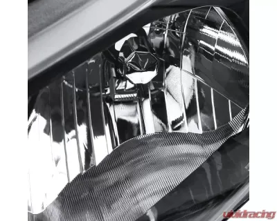 Spec-D Crystal Headlights w/ Amber Reflectors (Glossy Black Housing/Clear Lens) Honda HR-V 2016-2018 - 2LH-HRV15GB-RS