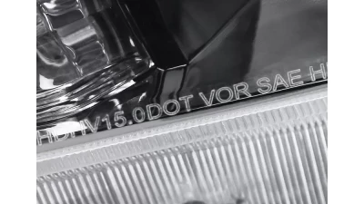 Spec-D Crystal Headlights w/ Amber Reflectors (Glossy Black Housing/Clear Lens) Honda HR-V 2016-2018                                     - 2LH-HRV15GB-RS - Image 6