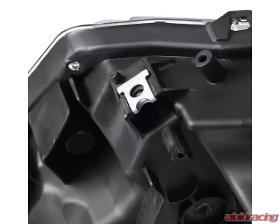 Spec-D Crystal Headlights w/ Amber Reflectors (Glossy Black Housing/Clear Lens) Honda HR-V 2016-2018 - 2LH-HRV15GB-RS