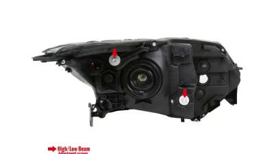 Spec-D Crystal Headlights w/ Amber Reflectors (Glossy Black Housing/Clear Lens) Honda HR-V 2016-2018                                     - 2LH-HRV15GB-RS - Image 9