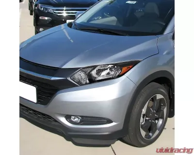 Spec-D Crystal Headlights w/ Amber Reflectors (Glossy Black Housing/Clear Lens) Honda HR-V 2016-2018 - 2LH-HRV15GB-RS