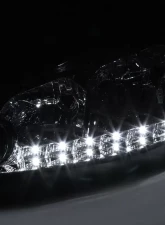 Spec-D Factory Style Crystal Headlights w/ SMD LED Light Strip (Chrome Housing/Clear Lens) Chevrolet Impala | Monte Carlo 2006-2015                                     - 2LH-IPA06-V2-RS - Image 2