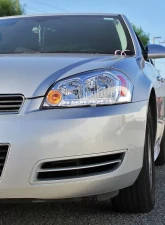 Spec-D Factory Style Crystal Headlights w/ SMD LED Light Strip (Chrome Housing/Clear Lens) Chevrolet Impala | Monte Carlo 2006-2015                                     - 2LH-IPA06-V2-RS - Image 3