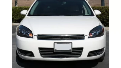Spec-D Factory Style Crystal Headlights w/ Amber Reflectors (Matte Black Housing/Clear Lens) Chevrolet Impala | Monte Carlo 2006-2015                                     - 2LH-IPA06JM-RS - Image 10