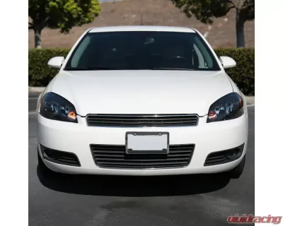 Spec-D Factory Style Crystal Headlights w/ Amber Reflectors (Matte Black Housing/Clear Lens) Chevrolet Impala | Monte Carlo 2006-2015 - 2LH-IPA06JM-RS