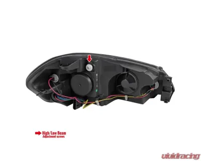 Spec-D Factory Style Crystal Headlights w/ SMD LED Light Strip (Matte Black Housing/Clear Lens) Chevrolet Impala | Monte Carlo 2006-2015 - 2LH-IPA06JM-V2-RS