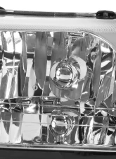 Spec-D Factory Style Crystal Headlights w/ Amber Reflectors (Chrome Housing/Clear Lens) Ford Mustang 1999-2004                                     - 2LH-MST99-RS - Image 2