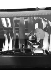 Spec-D Factory Style Crystal Headlights w/ Amber Reflectors (Matte Black Housing/Clear Lens) Ford Mustang 1999-2004                                     - 2LH-MST99JM-RS - Image 2
