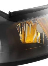 Spec-D Factory Style Crystal Headlights w/ Amber Reflectors (Matte Black Housing/Clear Lens) Ford Mustang 1999-2004                                     - 2LH-MST99JM-RS - Image 5