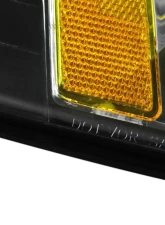 Spec-D Factory Style Crystal Headlights w/ Amber Reflectors (Matte Black Housing/Clear Lens) Ford Mustang 1999-2004                                     - 2LH-MST99JM-RS - Image 7