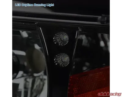 Spec-D Crystal Headlights (Chrome Housing/Smoked Lens) Dodge Ram 1994-2002 - 2LH-RAM94G-RS