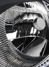 Spec-D Factory Style Headlights w/ Amber Reflectors (Matte Black Housing/Clear Lens) Nissan Rogue 2008-2015                                     - 2LH-RGE08JM-RS - Image 3