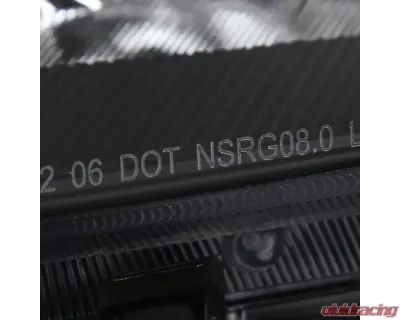 Spec-D Factory Style Headlights w/ Amber Reflectors (Matte Black Housing/Clear Lens) Nissan Rogue 2008-2015 - 2LH-RGE08JM-RS