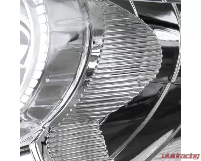 Spec-D Factory Style Headlights w/ Amber Reflectors (Matte Black Housing/Clear Lens) Nissan Rogue 2008-2015 - 2LH-RGE08JM-RS