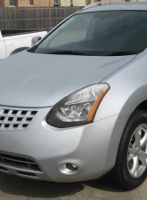 Spec-D Factory Style Headlights w/ Amber Reflectors (Matte Black Housing/Clear Lens) Nissan Rogue 2008-2015                                     - 2LH-RGE08JM-RS - Image 9